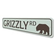 thumbnail image 4 of Grizzly Road Novelty Sign, Metal Wall Decor - 4x18 inches, 4 of 4