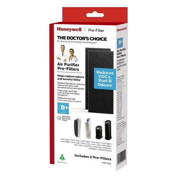 Préfiltre de rechange Honeywell HRF-B2C (Filtre B Plus)