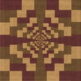 thumbnail image 1 of Ahgly Company Machine Washable Indoor Square Transitional Orange Area Rugs, 5' Square, 1 of 7