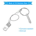 thumbnail image 3 of Marine 316 Stainless Steel Quick Release Boat Pin with Lanyard Bimini Top Pin 4 Pack, 3 of 5