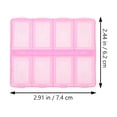 thumbnail image 5 of Boîtes de Rangement à Compartiments Roses 5 Pcs Rectangulaires 2.91x2.44x0.79 Po, 5 of 5