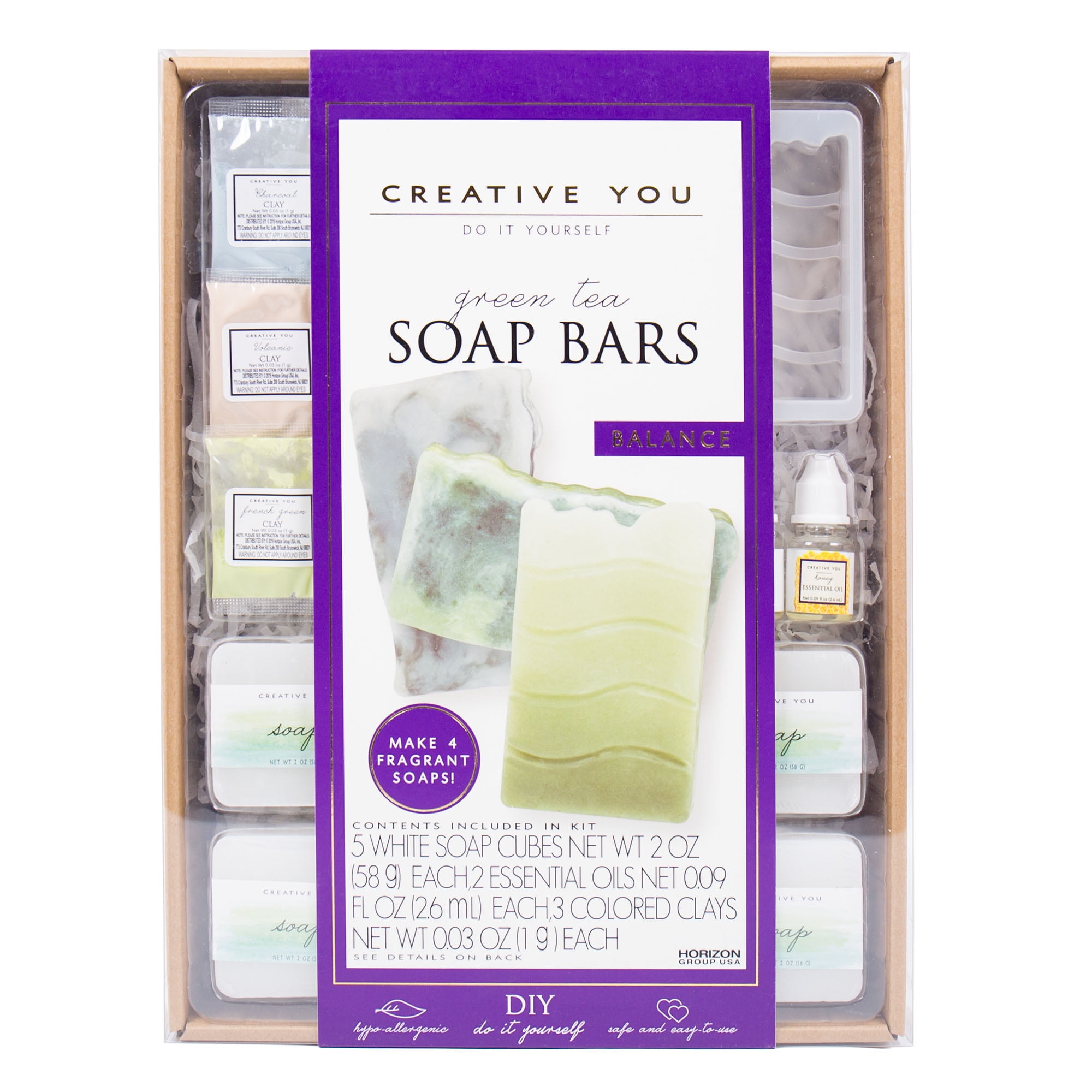 Creative You D.I.Y. Green Tea Soap Bars