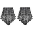 thumbnail image 1 of 2 Pack Halloween Table Runners with Spider Web Lace Festival Table Runner Halloween Table Decorations for Parties & Gatherings, 100% Polyester, Machine Washable,18x72 Incha, 1 of 5