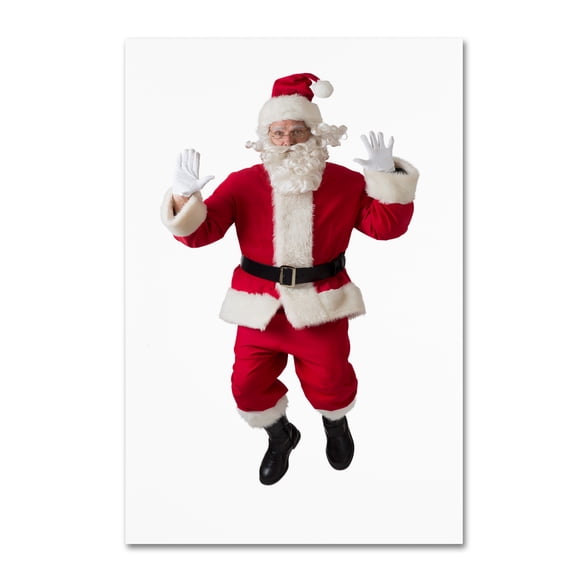 Trademark Fine Art 'Santa-leeping-13033' Canvas Art by Ed Wheeler