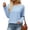 Sky Blue, variant on Hurxie Women's Off Shoulder Tops Batwing Long Sleeve Shirts Loose Fall Fashion Blouse Tunic Oversized Pullover Sweater