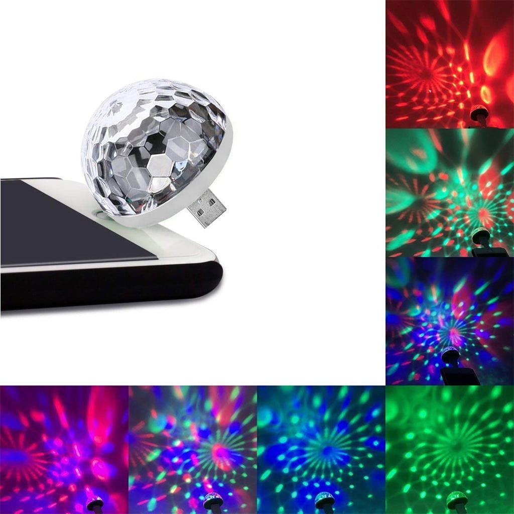 callm USB Mini LED Night Light Color Changed by Sound Music Magic Lights LED Mushroom,Use Smart Phone or Your Computer Start Party Revelry 