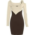 thumbnail image 1 of Vestido tubo de verano para mujer, minivestido plisado de un hombro para fiesta de cóctel, hasta la rodilla Adepaton BST3010188-3, 1 of 6