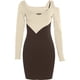 thumbnail image 1 of Vestido tubo de verano para mujer, minivestido plisado de un hombro para fiesta de cóctel, hasta la rodilla Adepaton BST3010188-3, 1 of 6
