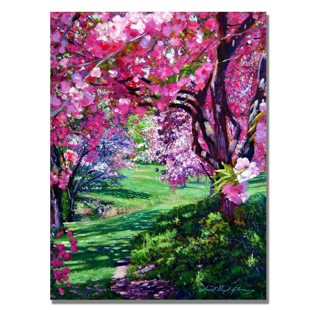 Trademark Art "Sakura Romance" Canvas Wall Art by David Lloyd Glover