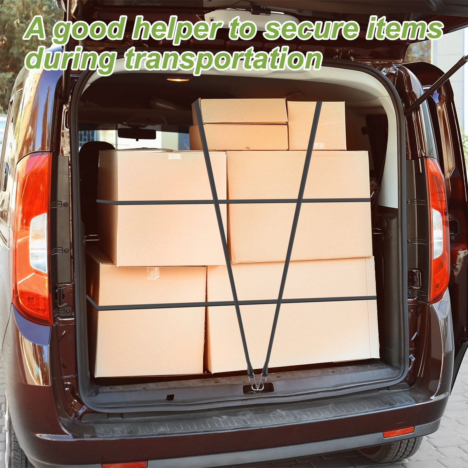 10Pack 9" Bungee Cords with Hooks for Securing Tarps Cargo Trucks Canvases, Black