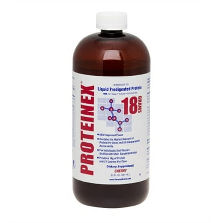 Proteinex 18 Liquid Protein, Black Cherry, 30 Ounce Bottle -