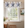 thumbnail image 2 of Western Farm Star Valances for Windows, Rod Pocket Kitchen Valance Curtains - Soft & Washable Small Window Treatment for Living Room,&nbsp;Bathroom, Independence Day , 42x12 Inch, 1 Panel, 2 of 9