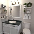 thumbnail image 2 of Juego de 6 estantes flotantes WOPITUES, blancos, para decoración de pared, 2 of 7