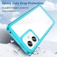 thumbnail image 5 of Case for Xiaomi Redmi Note 12 Phone Case Slim Dropproof [Defend from Drop/Scratch/Slip/Fingerprint] Clear Acrylic Hard Back Soft TPU Bumper Hybrid Phone Cover for Xiaomi Redmi Note 12-Crystal Blue, 5 of 16