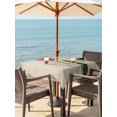 thumbnail image 4 of Square Outdoor Tablecloth with Umbrella Hole Vintage Red Tulip Flowers Outside Table Cloth Waterproof Patio Table Cover Country Pastoral Plants Leaves Zipper Tablecloths for Picnic Camping 60x60 Inch, 4 of 8