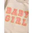 thumbnail image 5 of Bagilaanoe Newborn Baby Girl Boys Jumpsuit Letters Embroidery Long Sleeve Bodysuit 3M 6M 9M 12M Infant One Piece Romper, 5 of 9