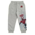 thumbnail image 5 of Marvel Spider-Man Miles Morales Fleece Pullover Hoodie and Jogger and Pants Outfit Set Toddler to Big Kid, 5 of 5