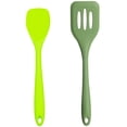 thumbnail image 1 of Juego de mini utensilios de cocina de 2 piezas: utensilios de cocina de silicona con pala para ensalada y pala para drenaje, 1 of 5