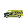 thumbnail image 6 of 1976 Chevy G-Series Van, Yellow /Blue Flames - Acme A1802101 - 1/18 Scale Diecast Model Car, 6 of 10