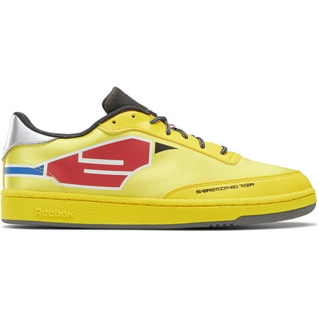 Mens Reebok CLUB C Shoe Size: 8.5 Boldly Yellow - Coal - Silver Met. Fashion Sneakers