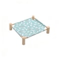 thumbnail image 4 of Cififendec Elevated Summer Pet Cot Bed, 20.28"×17.91", Breathable Detachable Printed Fabric Raised Dog Cat Sleeping Mat for Indoor Floor Naps Balcony Cool Rest Time, 4 of 5