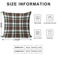 thumbnail image 2 of Tartan Plaid Soft Plush Throw Pillow Covers 20"x20" Decorative Cushion Cases with Hidden Zipper for Sofa Couch Bed Living Room, Pillow Cover Only Made in USA, 2 of 6