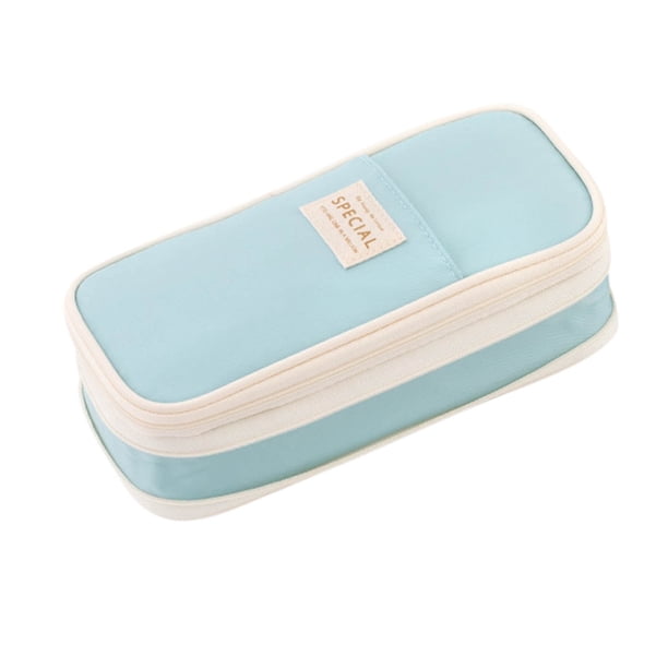 Estuche para lápices VALSEEL de gran capacidad, color macarrón, que se transforma en un estuche mejorado y un estuche para útiles escolares.