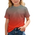 thumbnail image 3 of RMGVDSD Boys Summer Tops Gradient Color T Shirts For Kids Short Sleeve Crewneck Tees Graphic T-Shirts School Fashion Tshirts 6-7 Years, 3 of 6