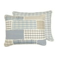 thumbnail image 4 of Donna Sharp Slate Cobblestone 2PC Twin Ragged Pieced Cotton Quilt Set, 4 of 8