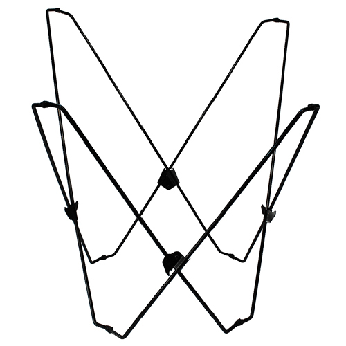 Black Folding Retro Butterfly Steel Chair Frame