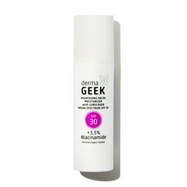 dermaGEEK Nourishing Facial Moisturizer with Sunscreen Broad Spectrum SPF 30, 1.7 fl oz