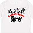 thumbnail image 4 of Inktastic Baseball Sister Boys or Girls Long Sleeve Toddler T-Shirt, 4 of 5