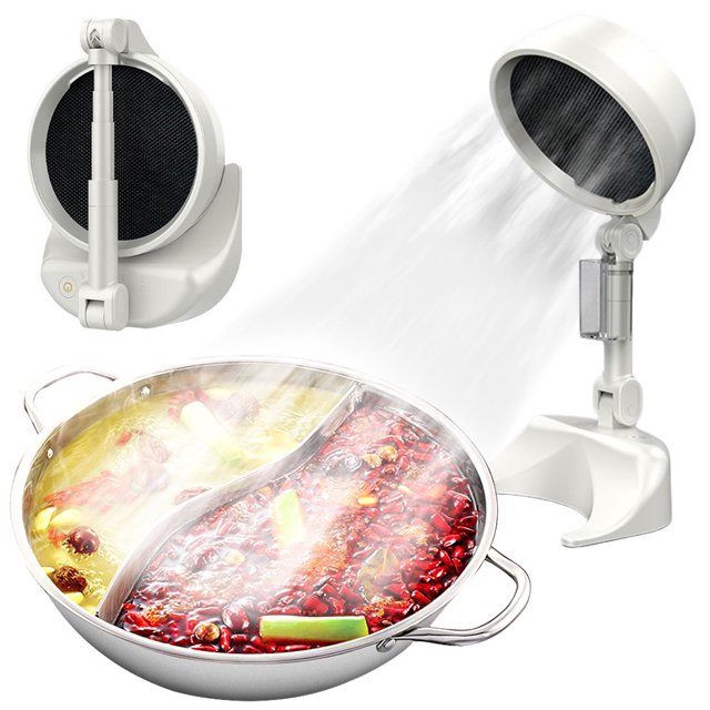 Gama Portátil Ventilador Escape Plegable para Barbacoa Interior (recargable)