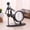 H, variant on Desktop Decor,Creative Iron Stainless Steel Small Desk Clock Iron Retro Personality Clock Gift Birthday Gift Iron Table Alarm Clock With Musical Instruments Gadgets Decoration Craft