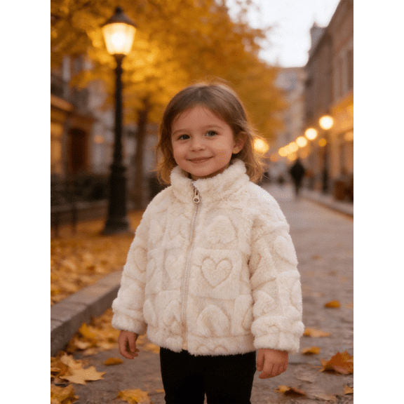 Hotiary 6M-3T Toddler Baby Girls Winter Warm Fleece Coat Zipper Jacket Top Stand Collar Outwear For Holiday, Everyday, Birthday, Outdoor