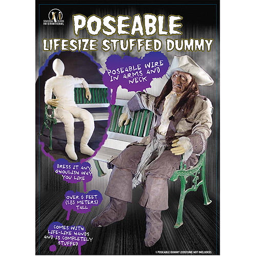 2-PC-Life Size Body-STUFFED POSEABLE DUMMY-Halloween Haunted House Holiday Props 