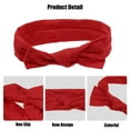 thumbnail image 4 of Bow Headband Fashion Cute Cotton Hair Band for Teenager Red 7.3Inch, 4 of 6