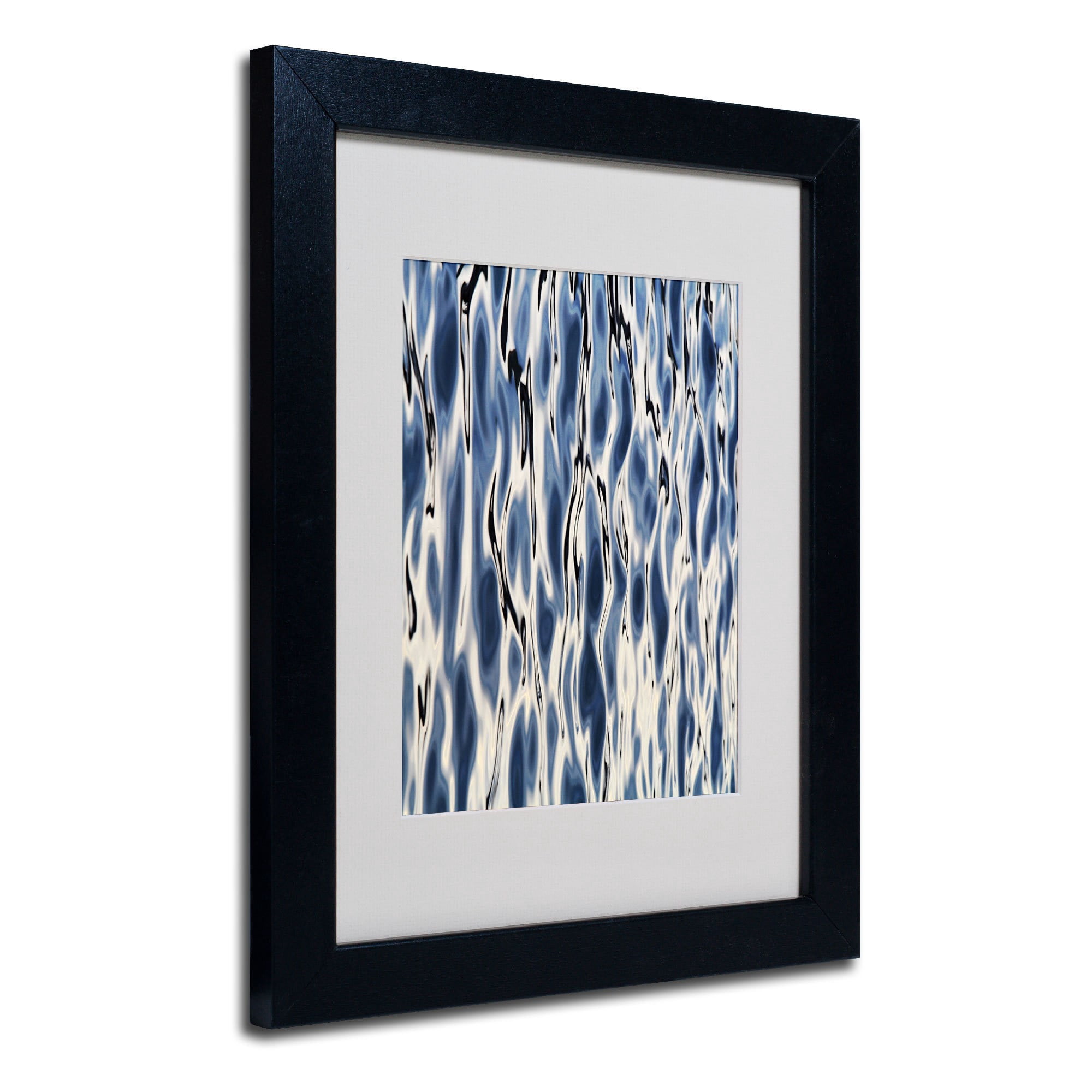 Trademark Fine Art "Wavelets" Matted Framed Art by Gregory O'Hanlon, Wood Frame