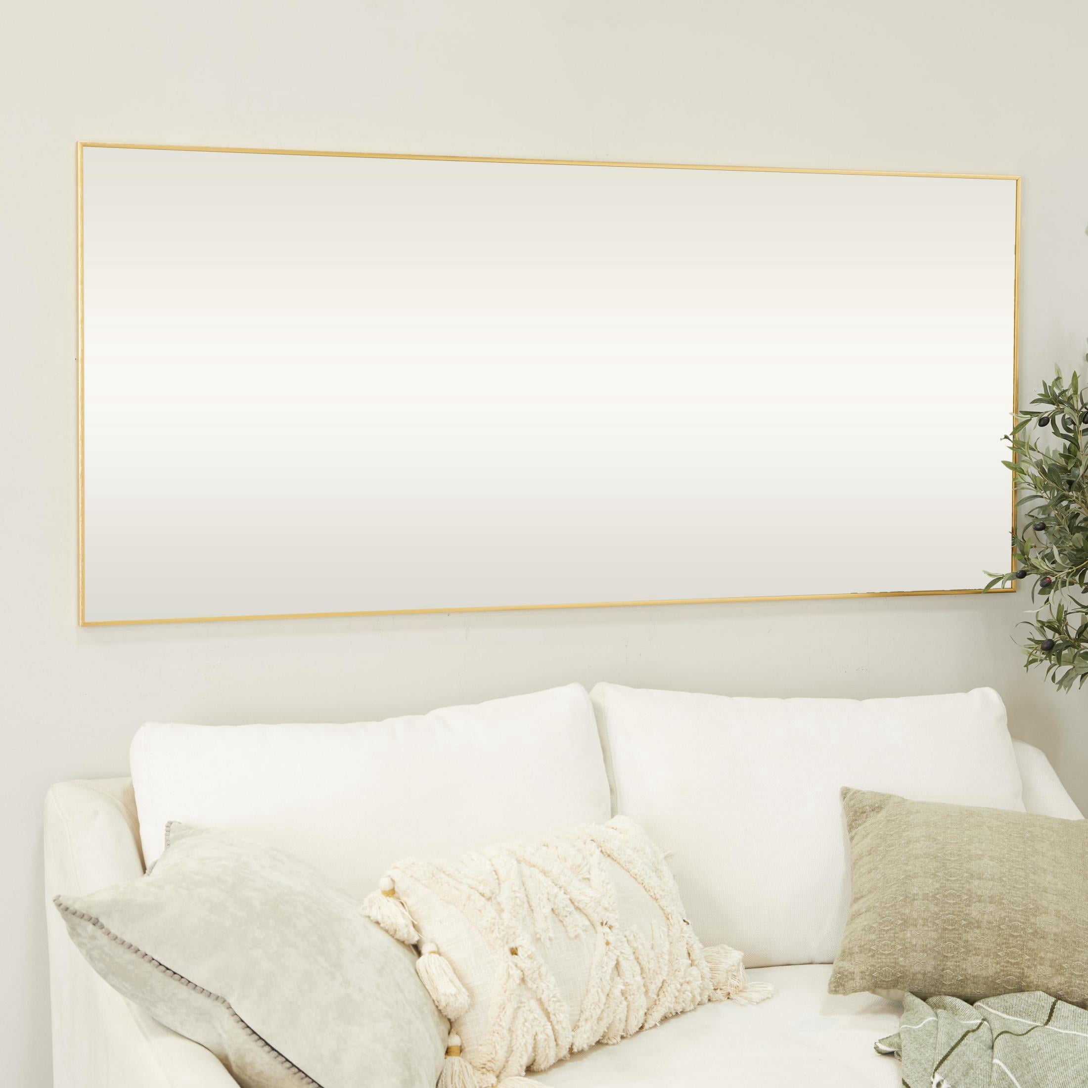 CosmoLiving by Cosmopolitan 32" x 71" Gold Wall Mirror with Thin Frame