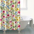 thumbnail image 4 of Dinosaur and Stone Beige Pattern Modern Waterproof Shower Curtain Set with 12 Hooks, Washable Decorative Bathroom Shower Curtain, 4 of 6