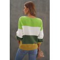 thumbnail image 1 of ABPHQTO Suéter verde de invierno con bloques de color para mujer, 1 of 5