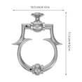 thumbnail image 2 of FUTUREORYY 1Set Silver Metal Door Knocker Replacement Kit European Style Secure Door Hardware, 2 of 8