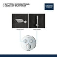 thumbnail image 2 of Grohe 29 160 Smartcontrol Dual Function Thermostatic Valve Trim Only - White, 2 of 6