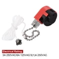 thumbnail image 5 of Uxcell 3.94'' Pull Chain Switch 3 Speed ZE-268S1 W String For Ceiling Fan Lamp Plastic Silver Tone, 5 of 5
