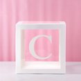 thumbnail image 1 of Baby Girl Birthday Party Decorations Letters Box Kit White Transparent Boxes Wedding Confession Scene Arrangement Balloon Gift Box, 1 of 9