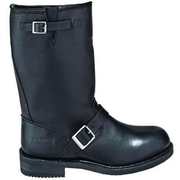 Bates 44107 Mens Black 11 Inch Palomar Wellington Motorcycle Boots