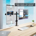 thumbnail image 5 of Mount-It! Dual Monitor Desk Stand, Fits 17"-32" Screen Sizes, Full Motion Mount, Ergonomic, 5 of 10