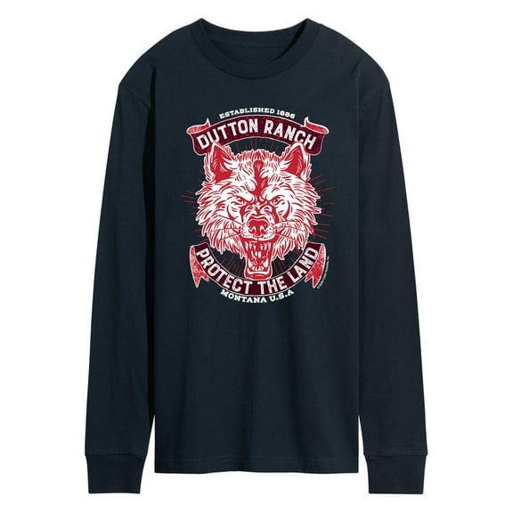 Yellowstone - Wolf Protect The Land - Men's Long Sleeve T-Shirt