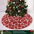thumbnail image 6 of FMSHPON Valentine's Day Cute Love Heart Xmas Christmas Tree Skirt Stand Mat for Holiday Party Decoration Indoor Outdoor 36 inches, 6 of 6