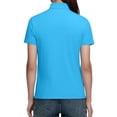 thumbnail image 3 of Tauxra Short Sleeve Shirt for Women, Business Casual Top with Lapel Collar and Adjustable Buttons, Comfortable Blouse for Office and Daily Wear, 3 of 7